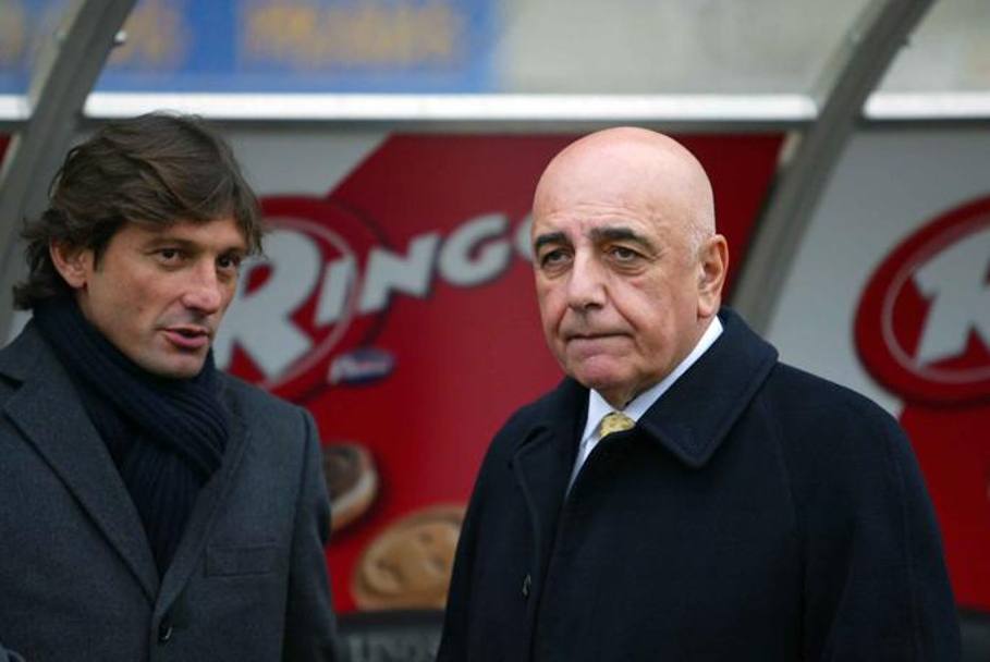 Ecco Galliani con Leonardo, tecnico del Milan nel 2009-2010